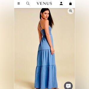 Smoked Chambray maxi dress